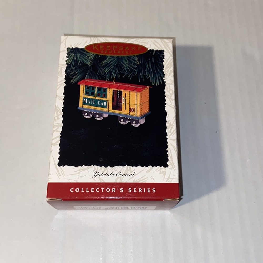 Hallmark Keepsake Ornament Collector’s Series “Yuletide Central” Mail Car